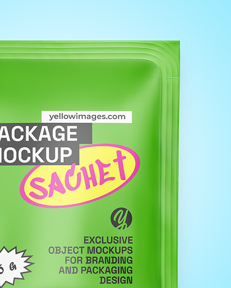 Matte Sachet Mockup