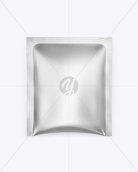 Matte Metallic Sachet Mockup