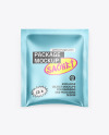 Matte Metallic Sachet Mockup