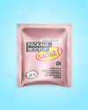 Matte Metallic Sachet Mockup