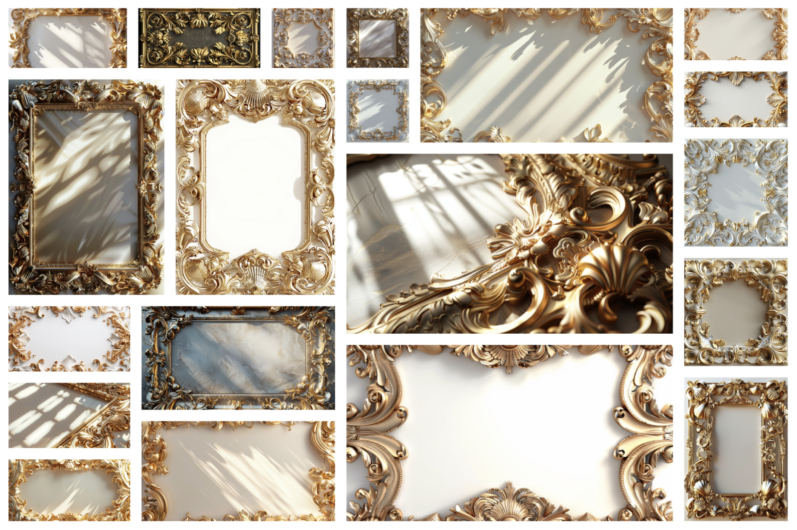 Gold decorative frames Gold decorative frames