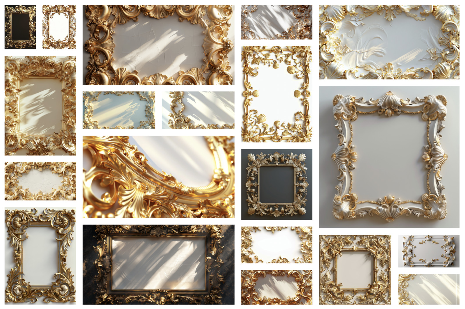 Gold decorative frames Gold decorative frames