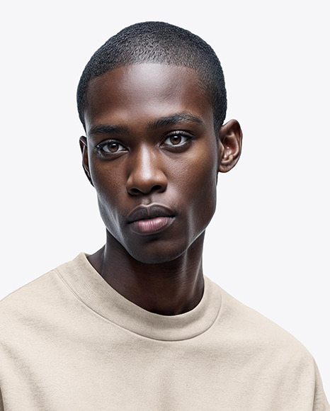 Man Wearing an Oversize Sweatshirt and Pants Mockup