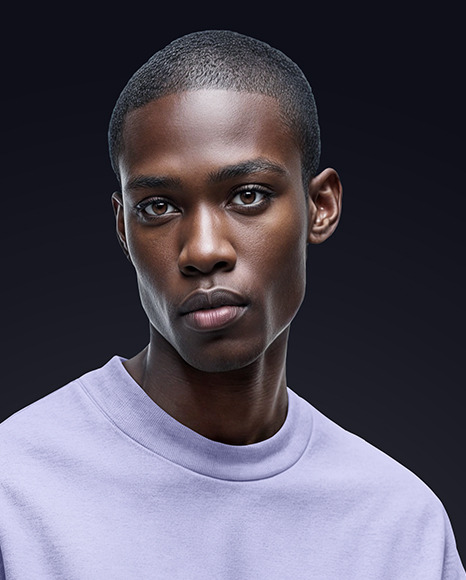 Man Wearing an Oversize Sweatshirt and Pants Mockup