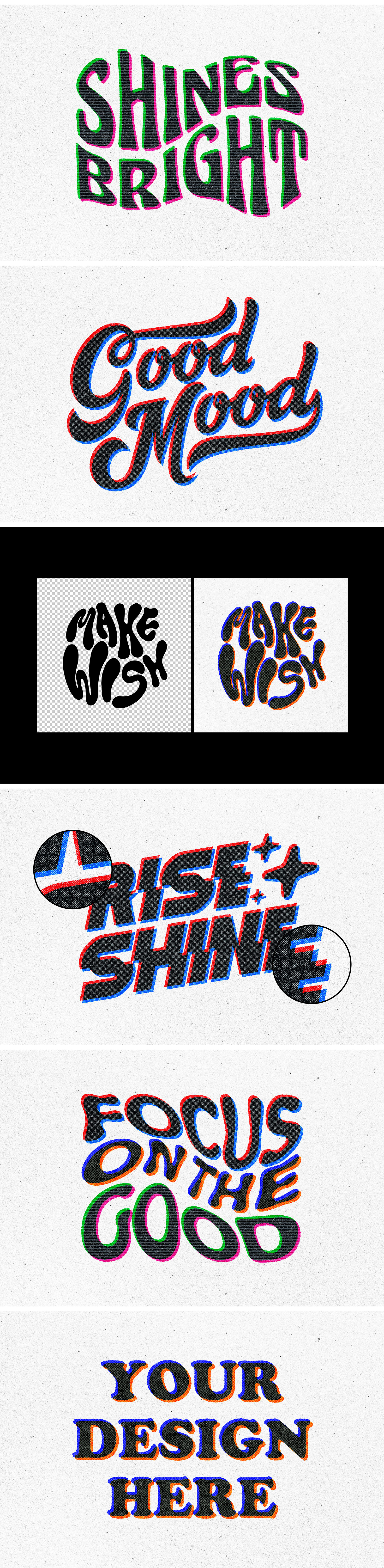 Overprint Grunge Text & Logo Effect Overprint Grunge Text & Logo Effect