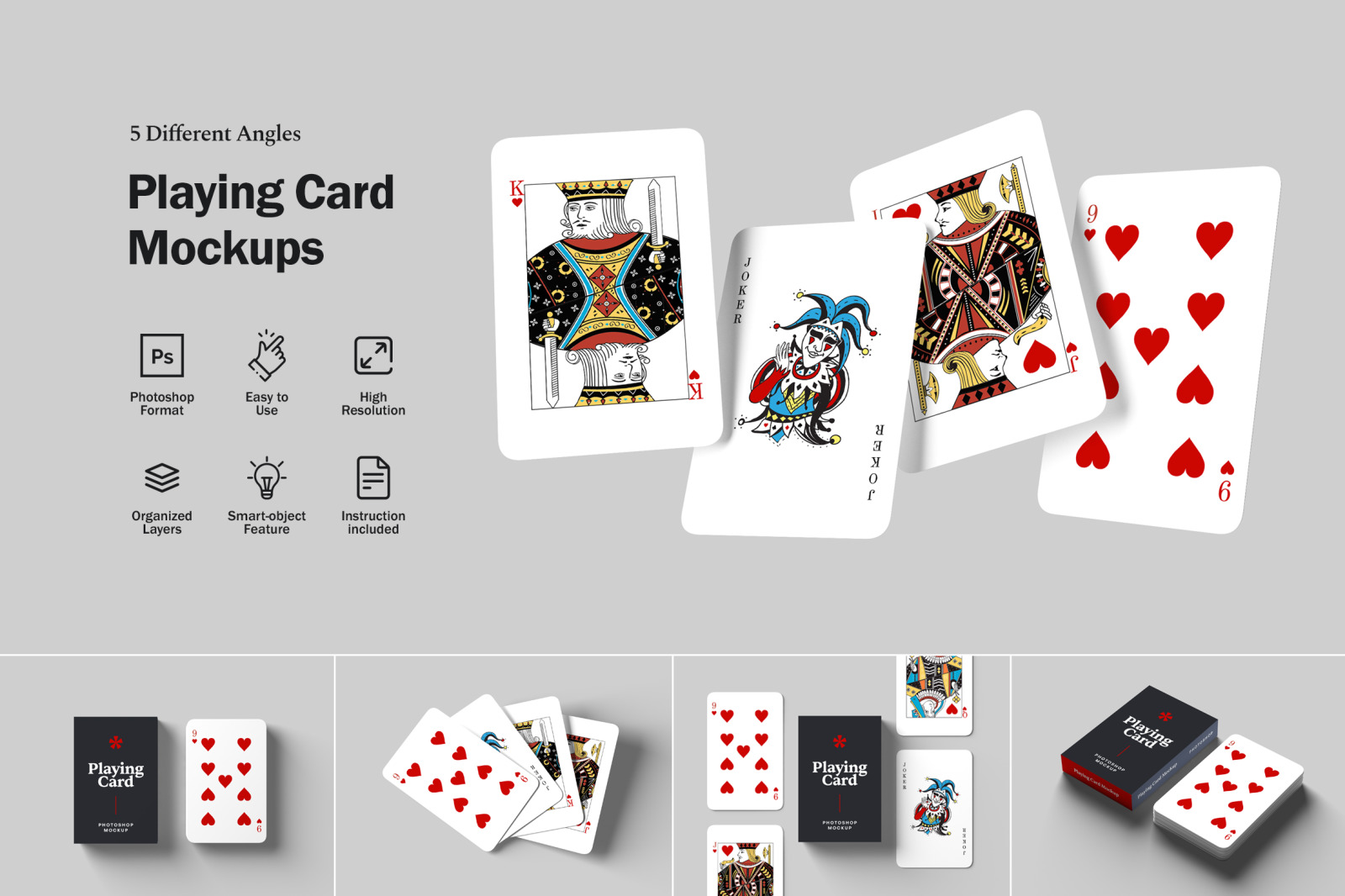 Playing Card Mockups Playing Card Mockups