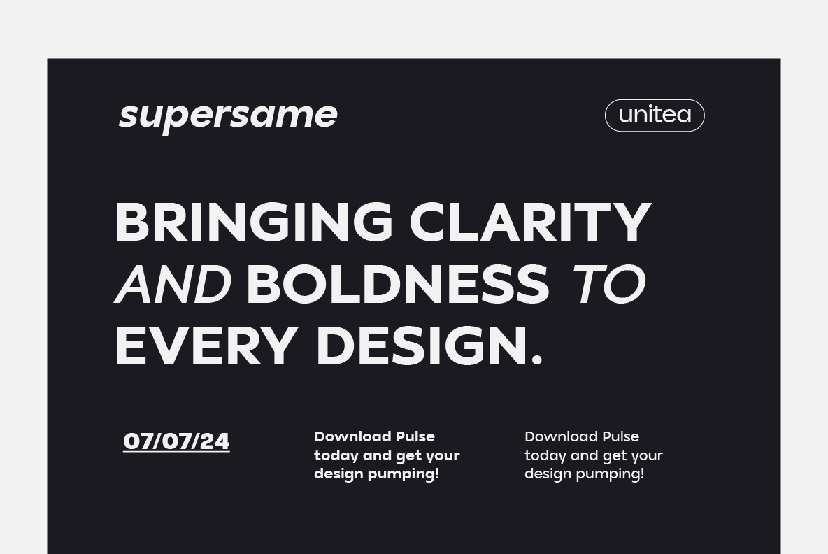 Unitea Sans Serif Family Unitea Sans Serif Family