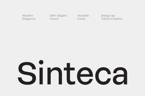 Sinteca Sans Serif - Modern art