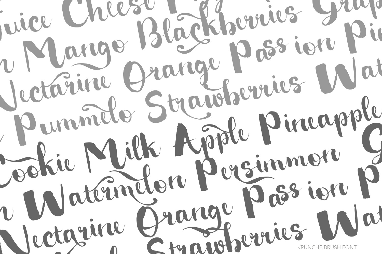Krunche Brush Script Krunche Brush Script