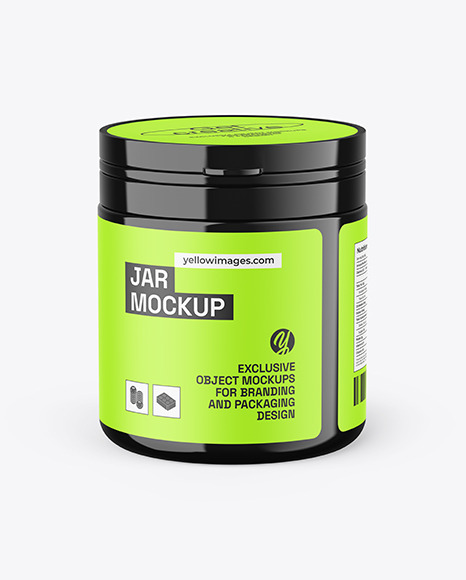 Glossy Jar Mockup