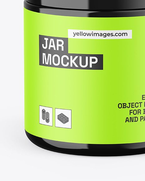 Glossy Jar Mockup