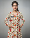 Indian Young Woman Wearing a Sari Dress Mockup