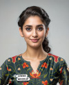 Indian Young Woman Wearing a Sari Dress Mockup