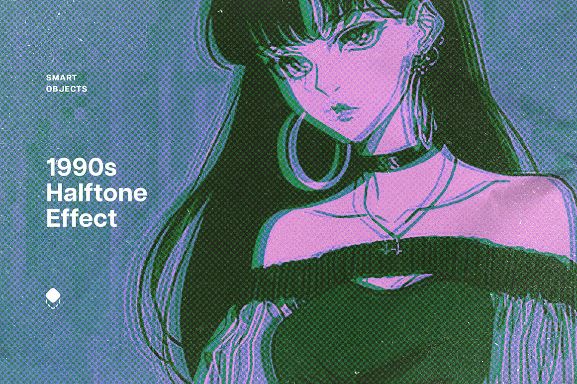 1990s Halftone Photo Effect 1990s Halftone Photo Effect