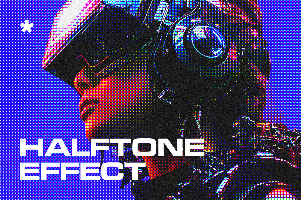 Bright Halftones Photo Effect Bright Halftones Photo Effect
