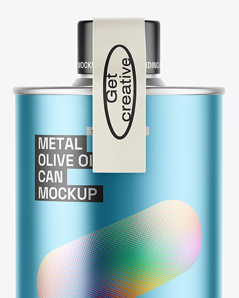 Olive Oil Tin Can Mockup