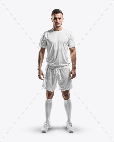 A Man Wearing a Full Soccer Kit Mockup