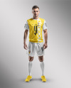 A Man Wearing a Full Soccer Kit Mockup