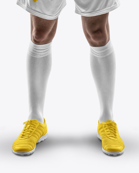 A Man Wearing a Full Soccer Kit Mockup
