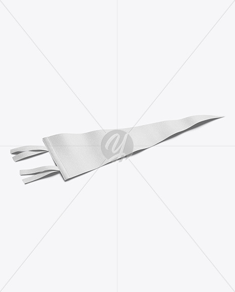 Felt Pennant Flag Mockup