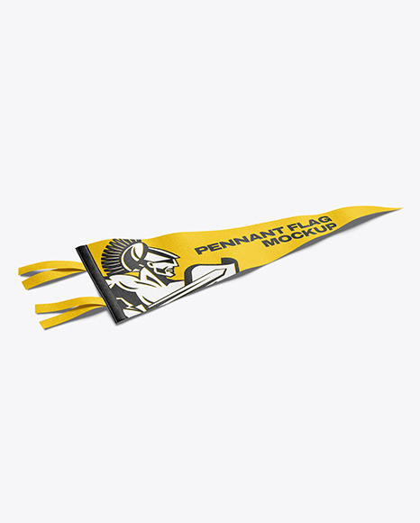 Felt Pennant Flag Mockup