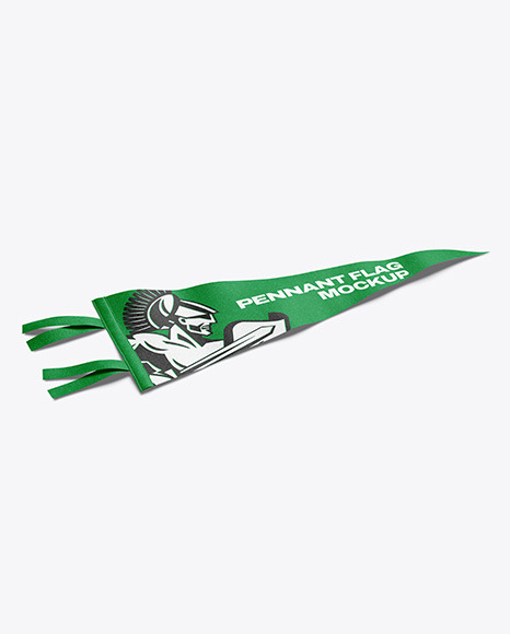 Felt Pennant Flag Mockup