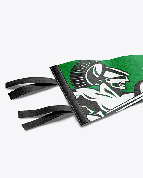 Felt Pennant Flag Mockup