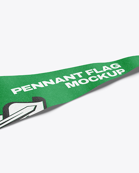 Felt Pennant Flag Mockup