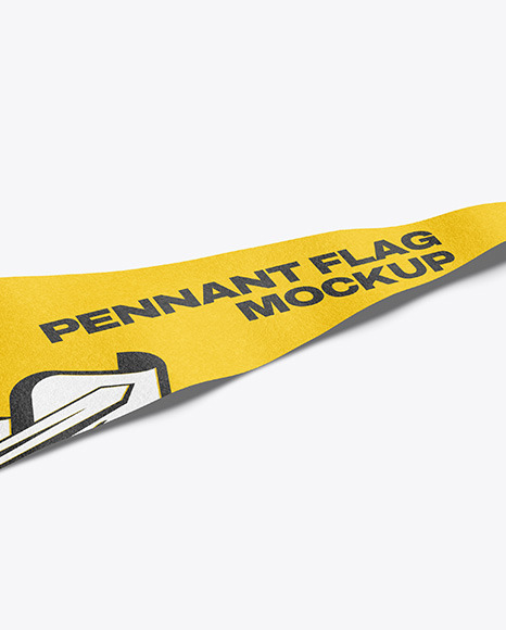 Felt Pennant Flag Mockup