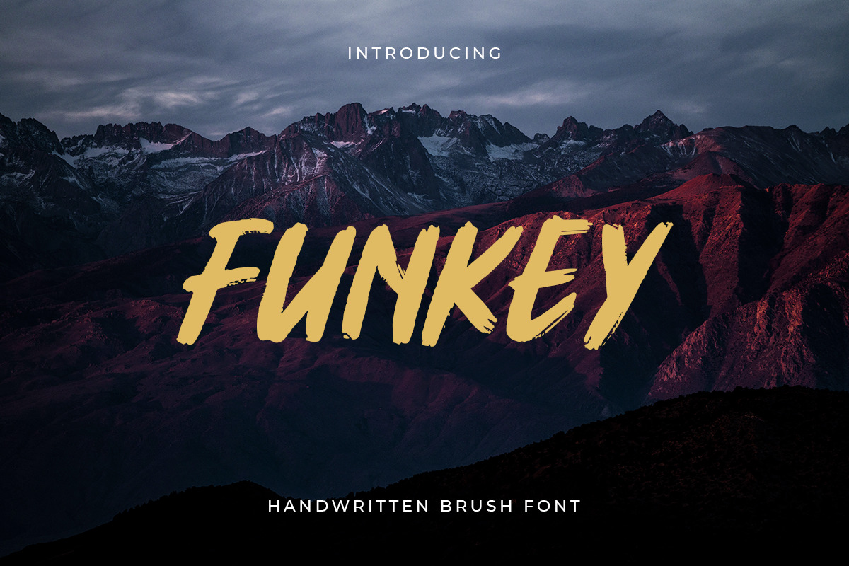 Funkey - Handwritten Brush Font Funkey - Handwritten Brush Font