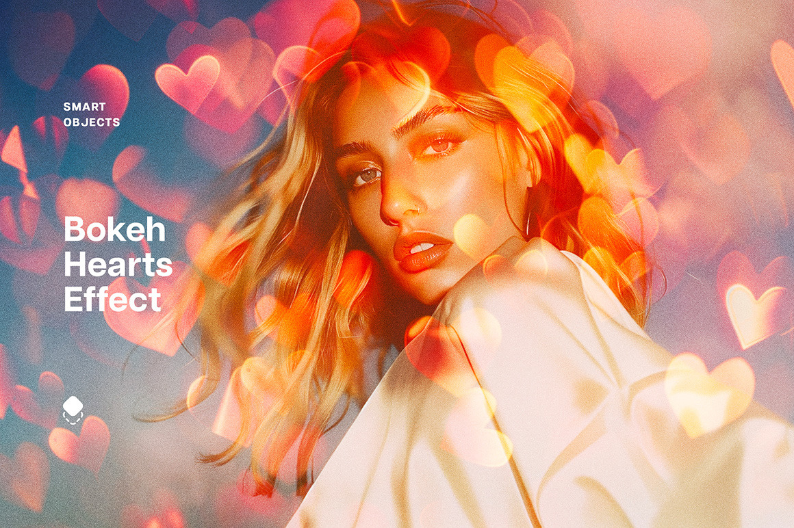 Bokeh Hearts Overlay Photo Effect Bokeh Hearts Overlay Photo Effect