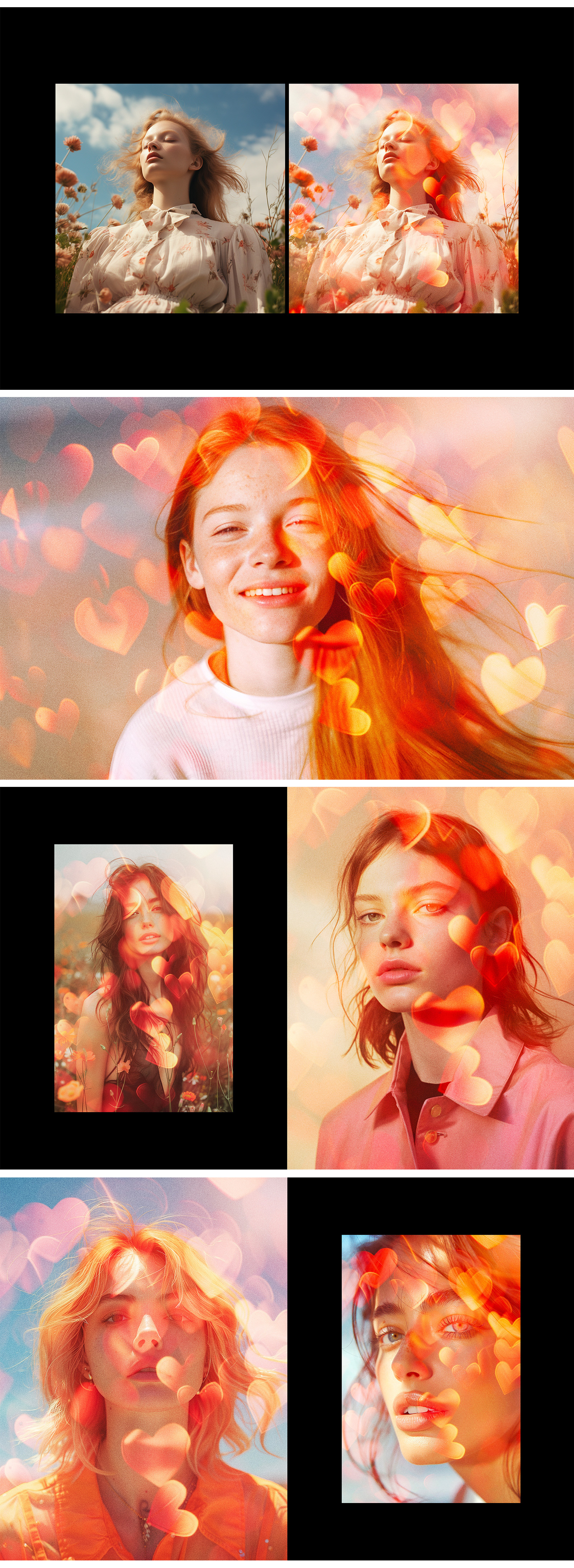Bokeh Hearts Overlay Photo Effect Bokeh Hearts Overlay Photo Effect