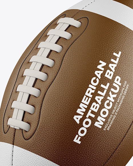 American Football Ball Mockup