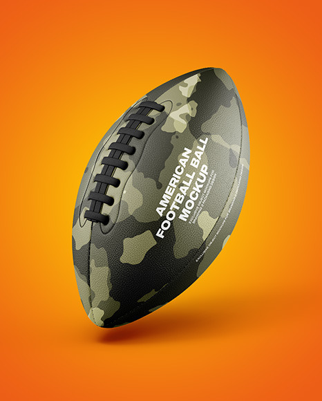 American Football Ball Mockup