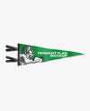 Pennant Flag Mockup - Top View