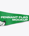 Pennant Flag Mockup - Top View