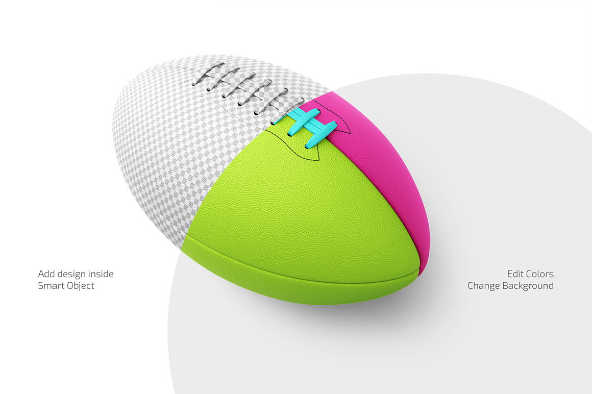 Rugby Ball Mockup Set Rugby Ball Mockup Set