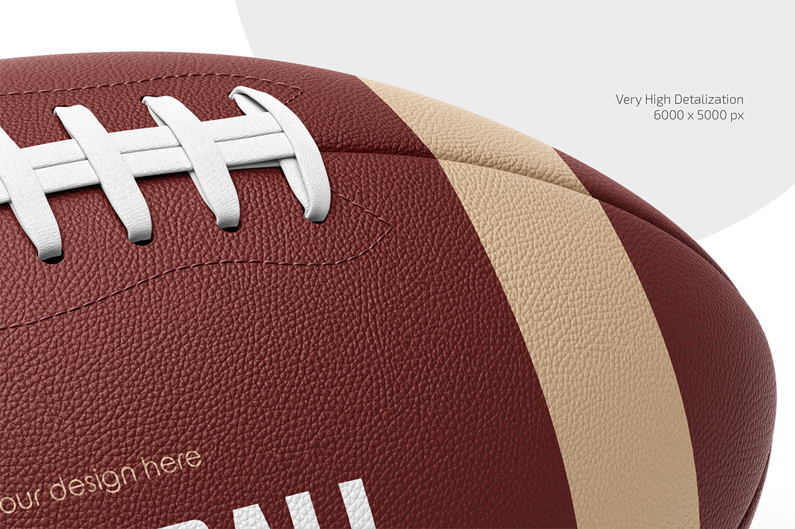 Rugby Ball Mockup Set Rugby Ball Mockup Set