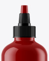 Glossy Sauce Bottle Mockup