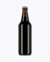 Amber Glass Stout Beer Bottle Mockup Amber Glass Stout Beer Bottle Mockup