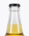 Clear Glass Lager Beer Bottle Mockup