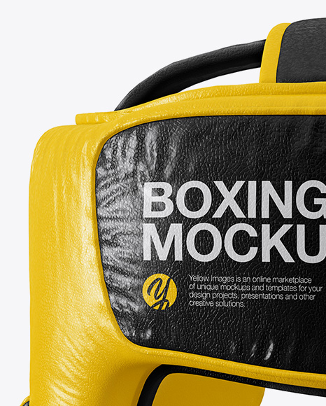 Boxing Headgear Mockup - Front View