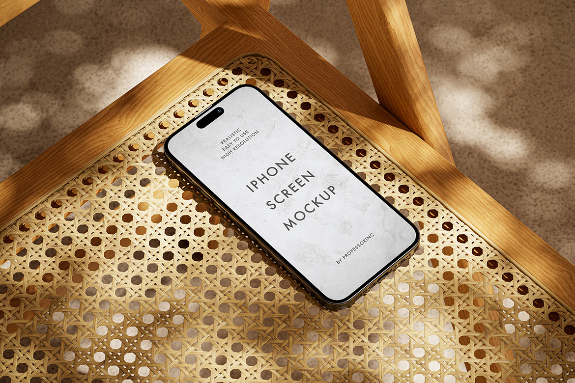 iPhone 15 Pro Mockup Set iPhone 15 Pro Mockup Set