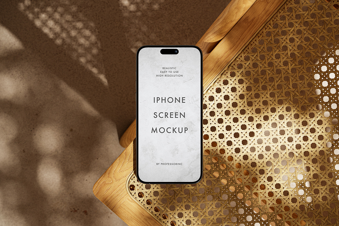 iPhone 15 Pro Mockup Set iPhone 15 Pro Mockup Set