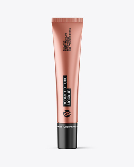 Metallic Cosmetic Tube Mockup