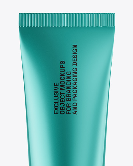 Metallic Cosmetic Tube Mockup