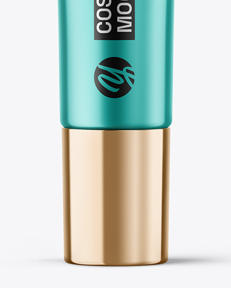 Metallic Cosmetic Tube Mockup