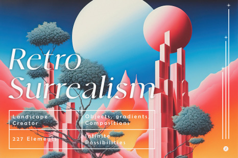 Retro Surrealism Landscape Creator - Collectible