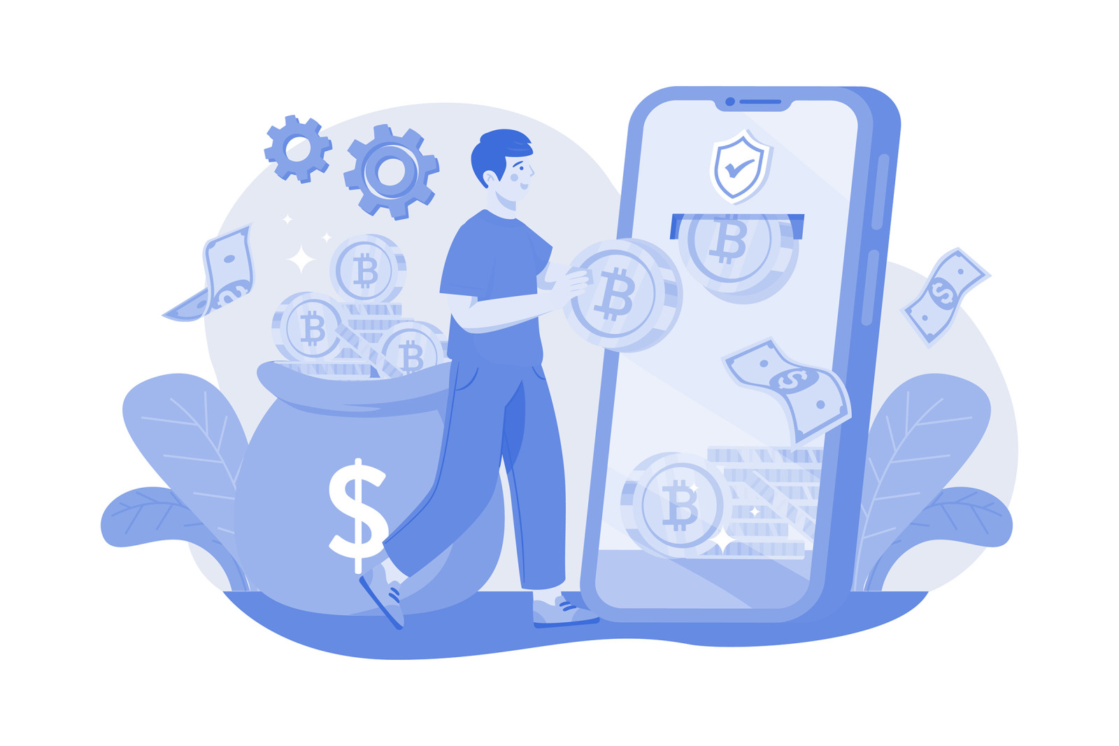 M495_Cryptocurrency Illustration Pack M495_Cryptocurrency Illustration Pack