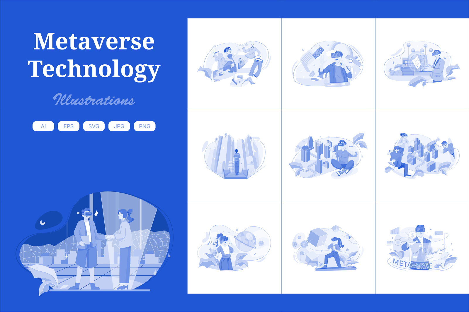 M490_Metaverse Technology Illustration Pack M490_Metaverse Technology Illustration Pack